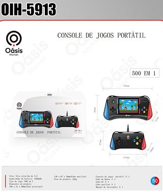 CONSOLE DE JOGOS PORTATIL 500 EM 1 OÀSIS MARKET