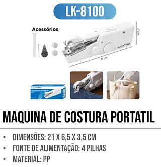 MINI MAQUINA DE COSTURA ELETRICA E PORTATIL LUATEK