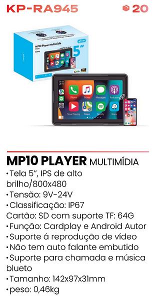 MP10 PLAYER MULTIMIDIA A-AUTO C-PLAY 5'' KNUP