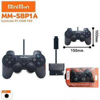 CONTROLE PARA PS2 COM FIO ANALOGICO MINIMEN