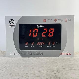 RELOGIO PAREDE DIGITAL OASIS MARKET