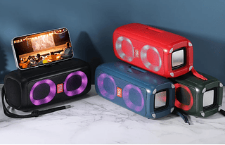 CAIXA DE SOM BLUETOOTH FLASH LED LEON