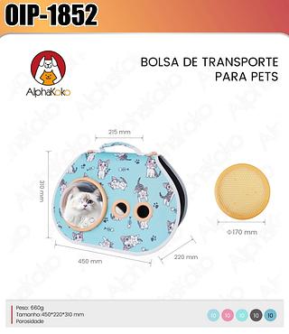 BOLSA DE TRANSPORTE PARA PETS ALPHAKOKO