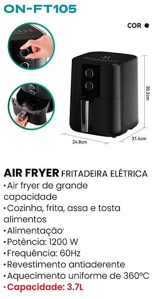 FRITADEIRA ELETRICA AIR FRYER ONISTEK