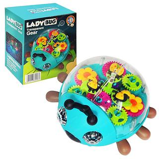 MINI ANIMAL COM LUZ E SOM LADY BUG TRASPARENT GEAR 3+AGES