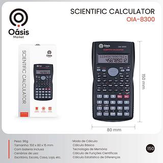 CALCULADORA CIENTIFICA TAMPA DESLIZAVEL OASIS MARKET