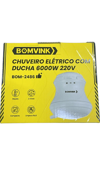 CHUVEIRO ELETRICO COM DUCHA 6000W 220V BOMVINK