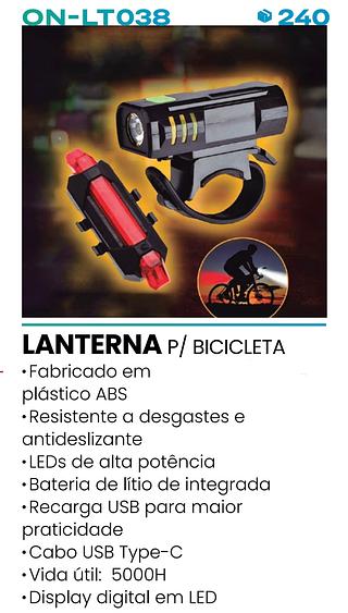 LANTERNA DE SEGURANÇA PARA BICICLETA ONISTEK