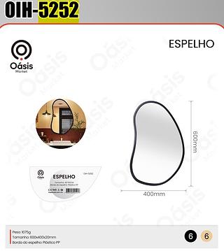 ESPELHO DE PAREDE OASIS MARKET