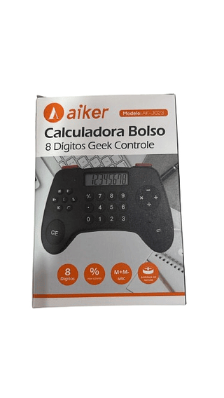 CALCULADORA BOLSO 8 DIGITOS GEEK CONTROLE AIKER
