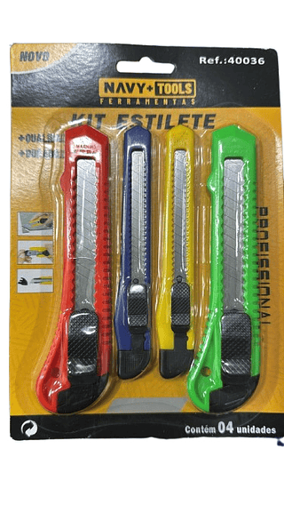 KIT DE ESTILETE 4 PEÇAS JIANZHONG CURRTER SET