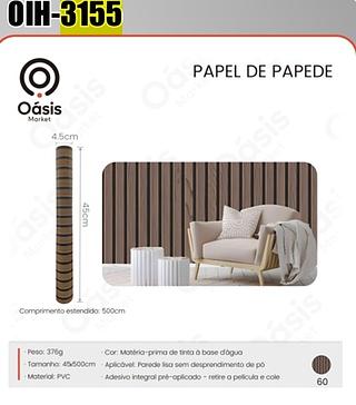 PAPEL DE PAREDE 45*500CM OÁSIS MARKET