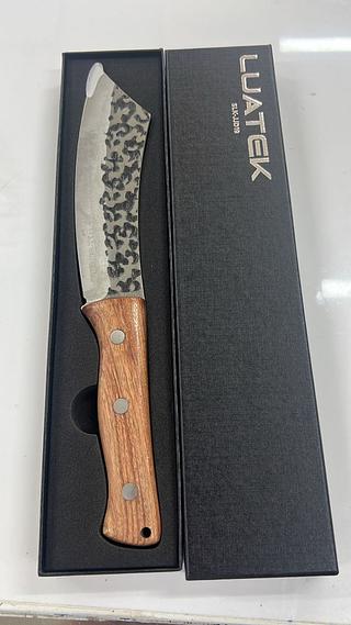 FACA LÂMINA AÇO INOX CABO EM MADEIRA LUATEK