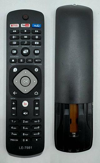 CONTROLE REMOTO PHILIPS LCD COM NETFLIX/YOUTUBE/3D LELONG