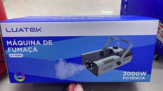 MAQUINA DE FUMAÇA 2000W DE PONTENCIA LED LUATEK