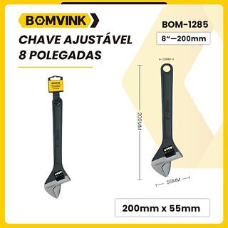 CHAVE AJUSTADA 8 PÓLEGADAS BOMVICK
