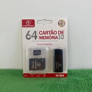 CARTAO DE MEMORIA 64GB 10 CLASSES KAPBOM
