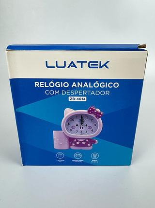 RELOGIO ANALOGICO COM DESPERTADOR LUATEK