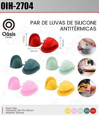 PAR DE LUVAS DE SILICONE ANTITERMICAS OASIS MARKET