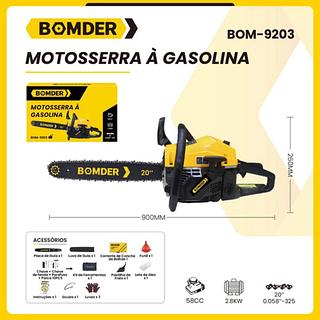 SERRA A OLEO 58CC 2.8KW BOMDER/BOMVINK