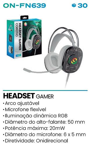 HEADSET GAMER COM FIO 50MM ONISTEK