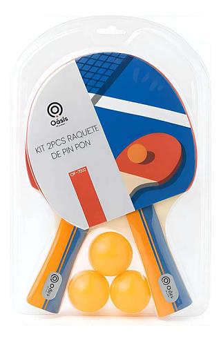 KIT 2PCS RAQUETE DE PIN PON OÁSIS MARKET
