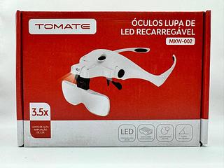 OCULOS DE LUPA LED RECARREGAVEL 3.5X TOMATE