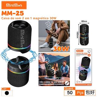 CAIXA DE SOM SEM FIO E DESACOPLAVEL 2EM1 30W MINIMEN