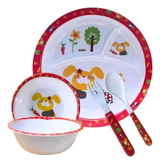 KIT DE PAPINHA INFANTIL PRATO/TIGELA E COLHER NO.8814 /NO.8813