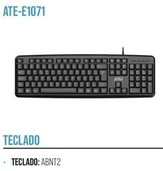 TECLADO ESSENCIAL SLIM COM FIO ATEK