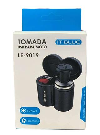 TOMADA USB PARA MOTO IT-BLUE