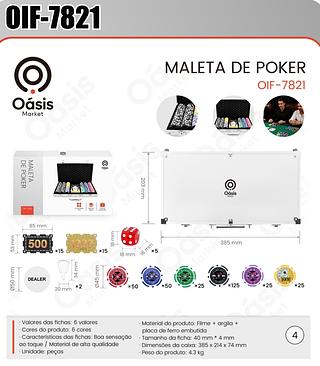 MALETA DE POKER OÁSIS MARKET