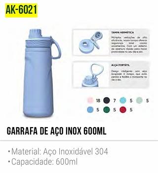 GARRAFA TÉRMICA PORTATIL 600ML TOMATE