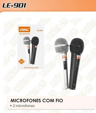 MICROFONE COM FIO 2.5M LELONG