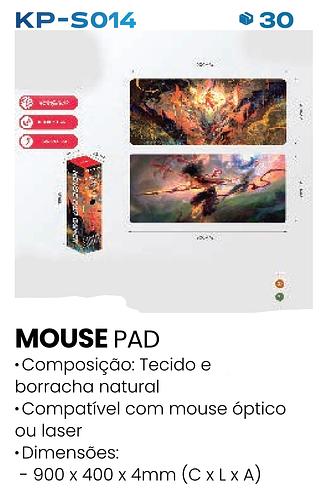 MOUSE PAD GAMER 900X400MM KNUP