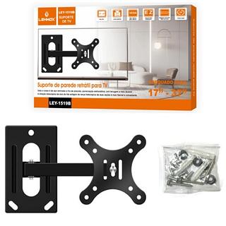 SUPORTE DE PAREDE RETRATIL PATA TV 17-37 POLEGADAS LEHMOX