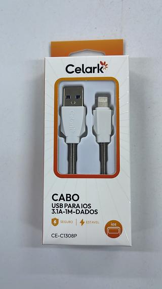 CABO USB PARA IOS 3.1A-1M-DADOS CELARK