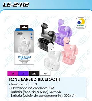 FONE DE OUVIDO SEM FIO ESTEREO BT5.3 IT-BLUE