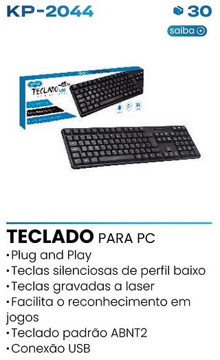 TECLADO USB PC E NOTEBOOK KNUP TECLAS PADRÃO KNUP