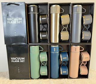 GARRAFA TÉRMICA VACUUM FLASK SET 500ML TOMATE