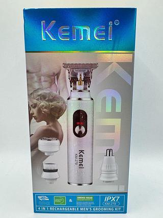 MAQUINA 4IN1 RECARREGAVEL IPX7 MENS GROOMING KEMEI