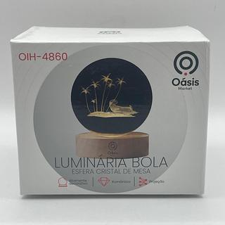 LUMINARIA BOLA ESFERA CRISTAL DE MESA OÀSIS MARKET