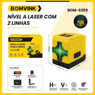 NÍVEL A LASER COM 2 LINHAS BOMVINK