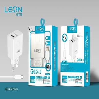 CARREGADOR DE TURBO QC4.0 8.1A LEON PRIME