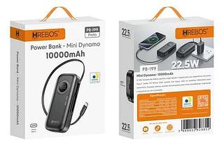POWER BANK MINI DYNAMO 10000MAH HREBOS