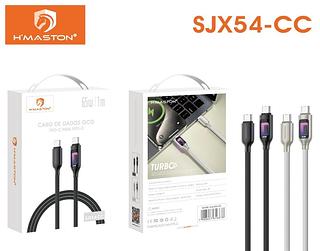 CABO DE DADOS OCO TIPO-C PARA TIPO-C 65W 1M H'MASTON