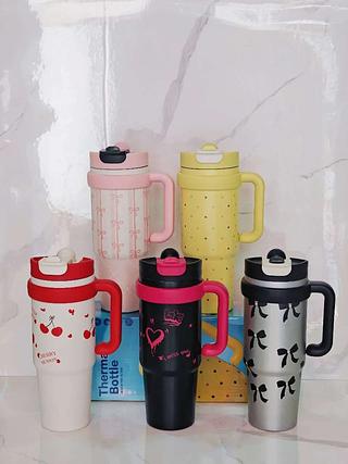 GARRAFA TÉRMICA DE AÇO INOX 1200ML TOMATE