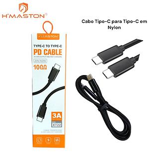 TYPE-C TO TYPE-C PD CABLE 20V/60W 1000MM 3A HMASTON