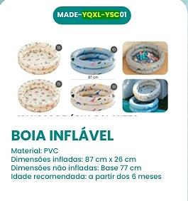 PISCINA INFLÁVEL PARA CRIANÇAS MADE BASIC