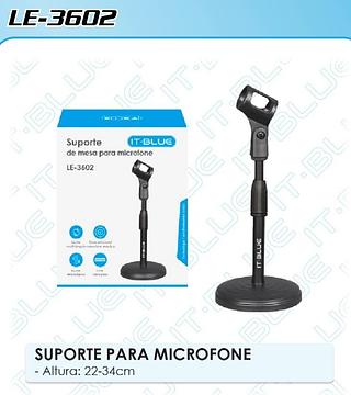 SUPORTE DE MESA PARA MICROFONE IT-BLUE